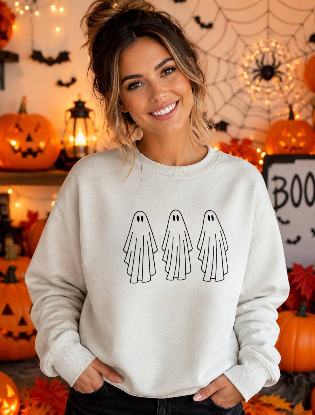 Embroidered ghosts