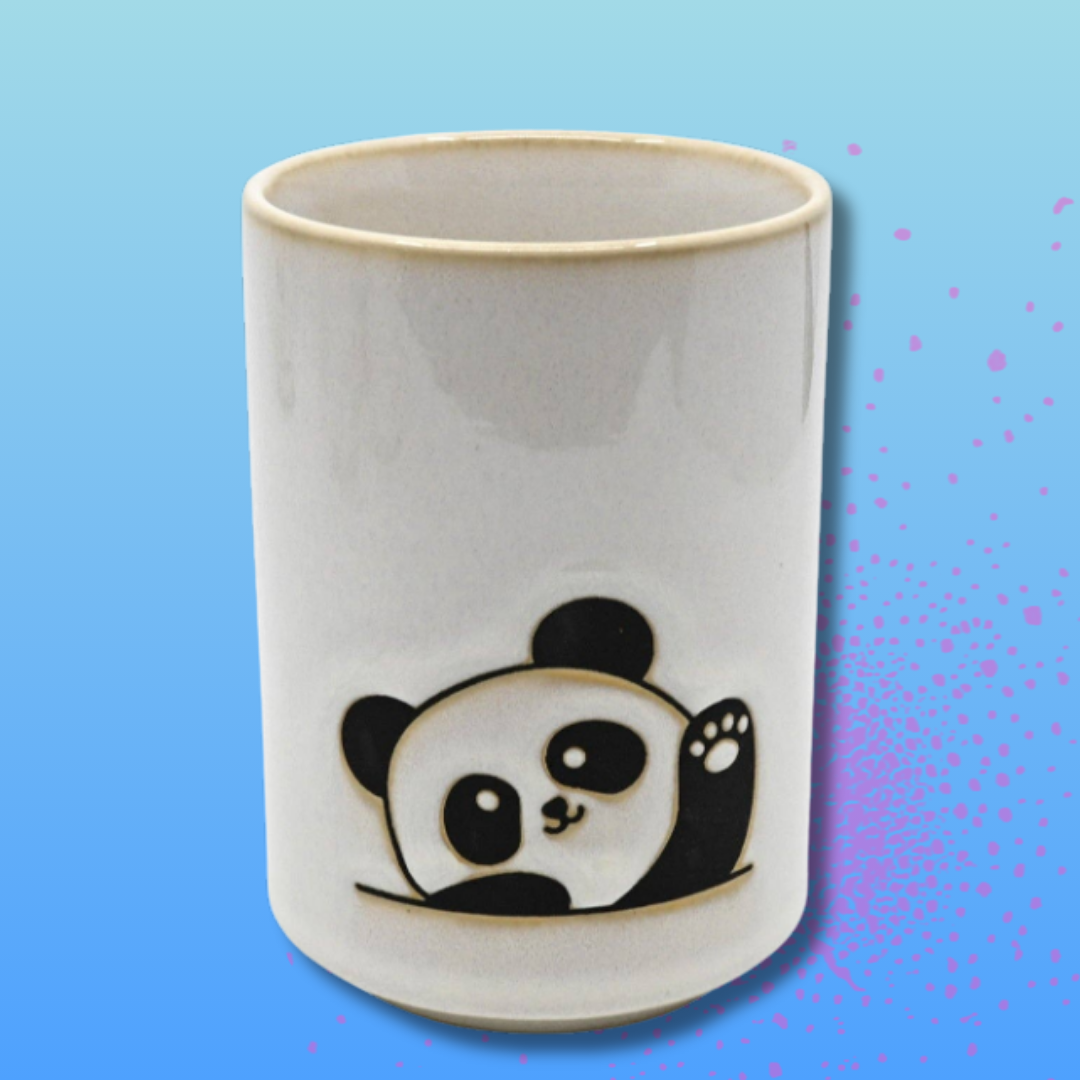 Panda Yunomi Style Tea Cup