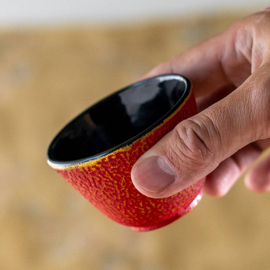 Cast Iron Tea Cup – Red
