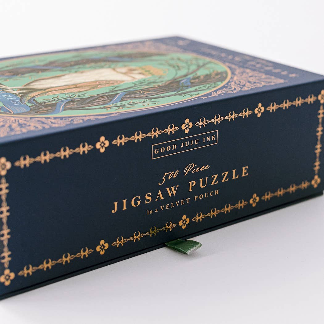 Enchanted Crowned Owl Cameo Puzzle