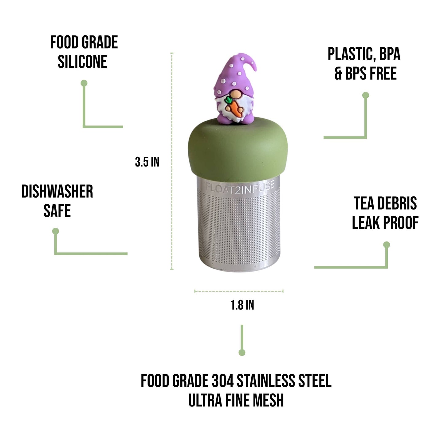 Spring Gnome Floating Tea Infuser