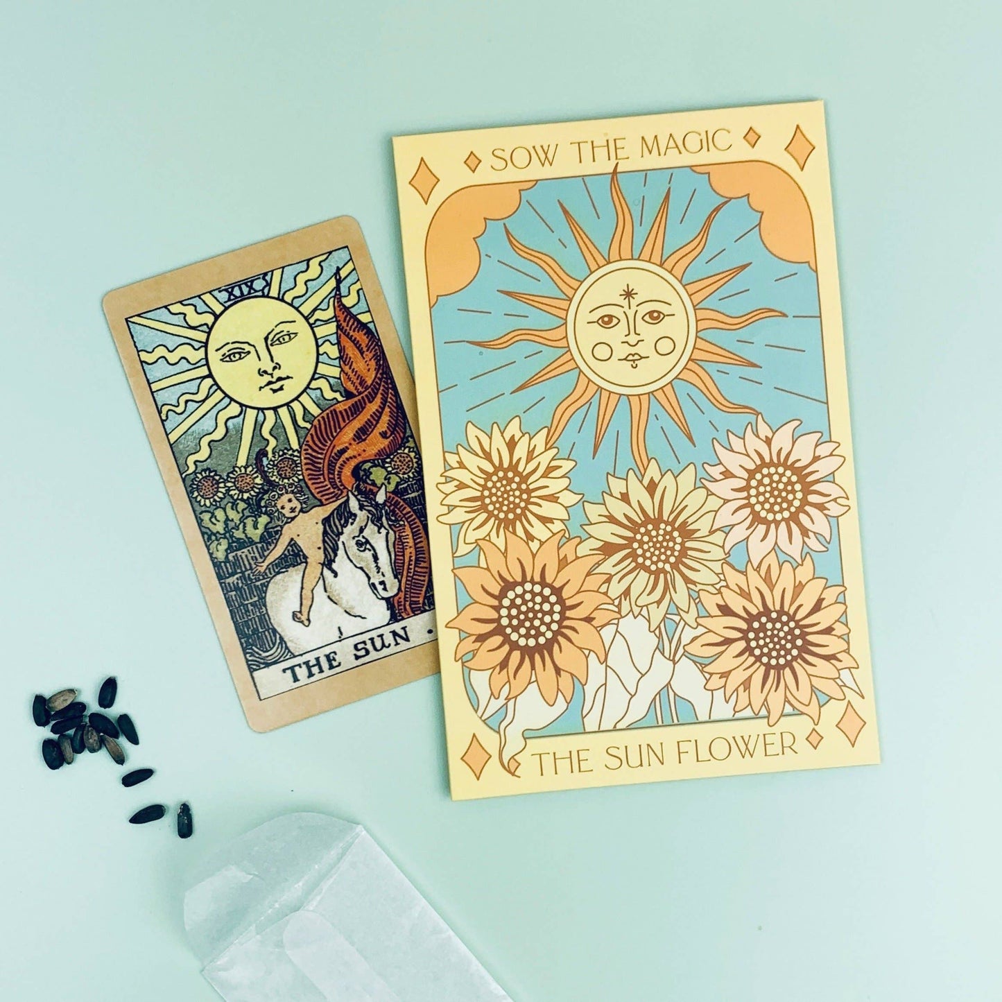 The Sunflower: Tarot Garden Seed Packet