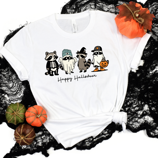 Halloween Raccoon Tee