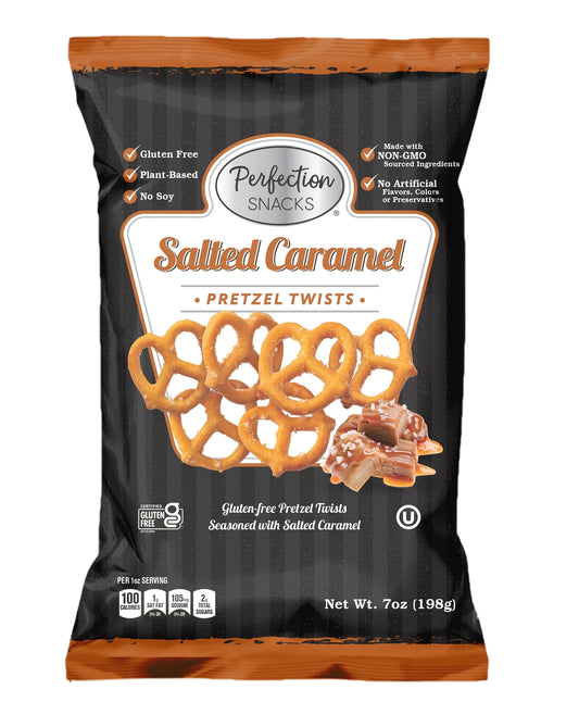 Salted Caramel Pretzel Twists, Gluten Free, 7oz Bag