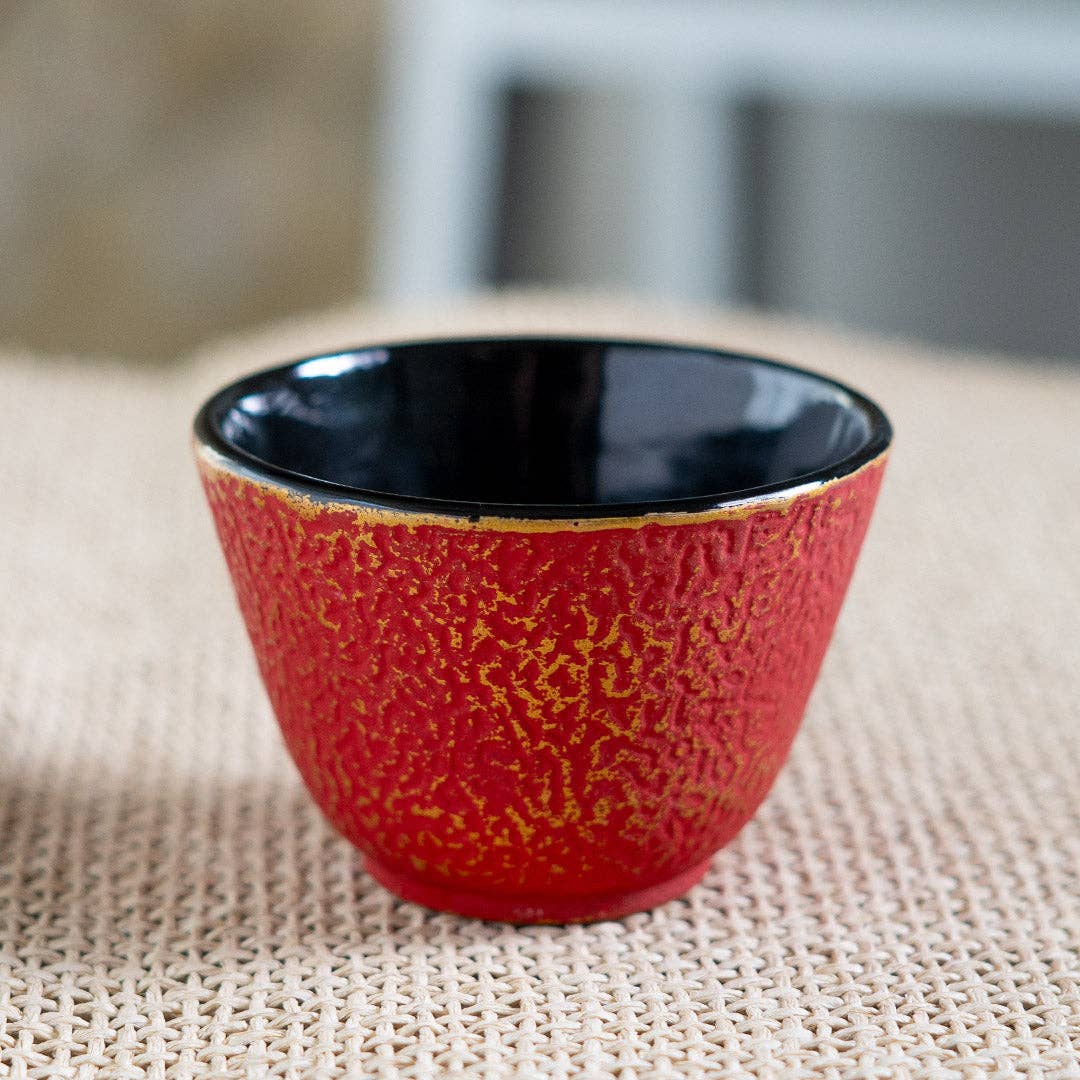 Cast Iron Tea Cup – Red