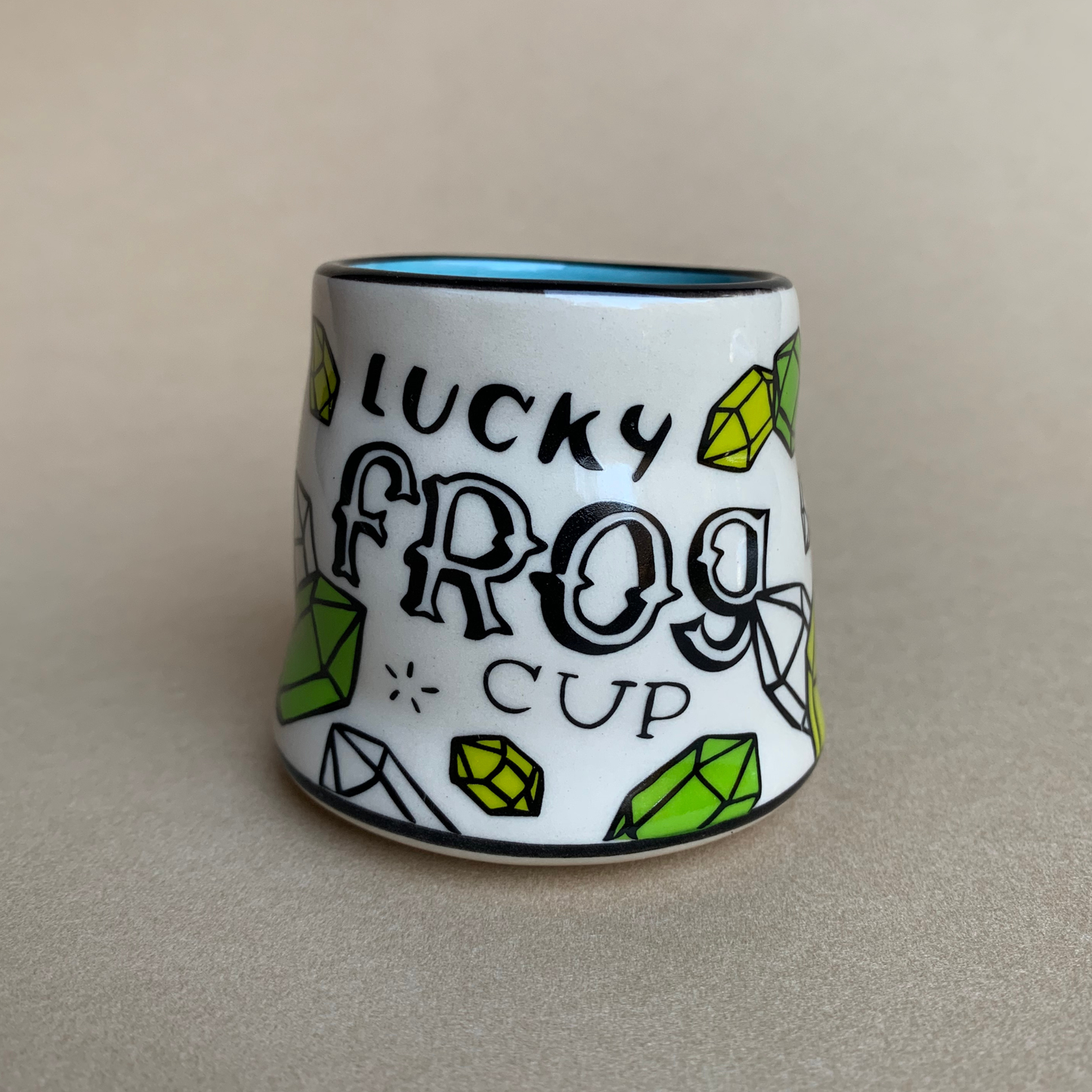 Lucky Frog Cup - Small Ceramic Mug