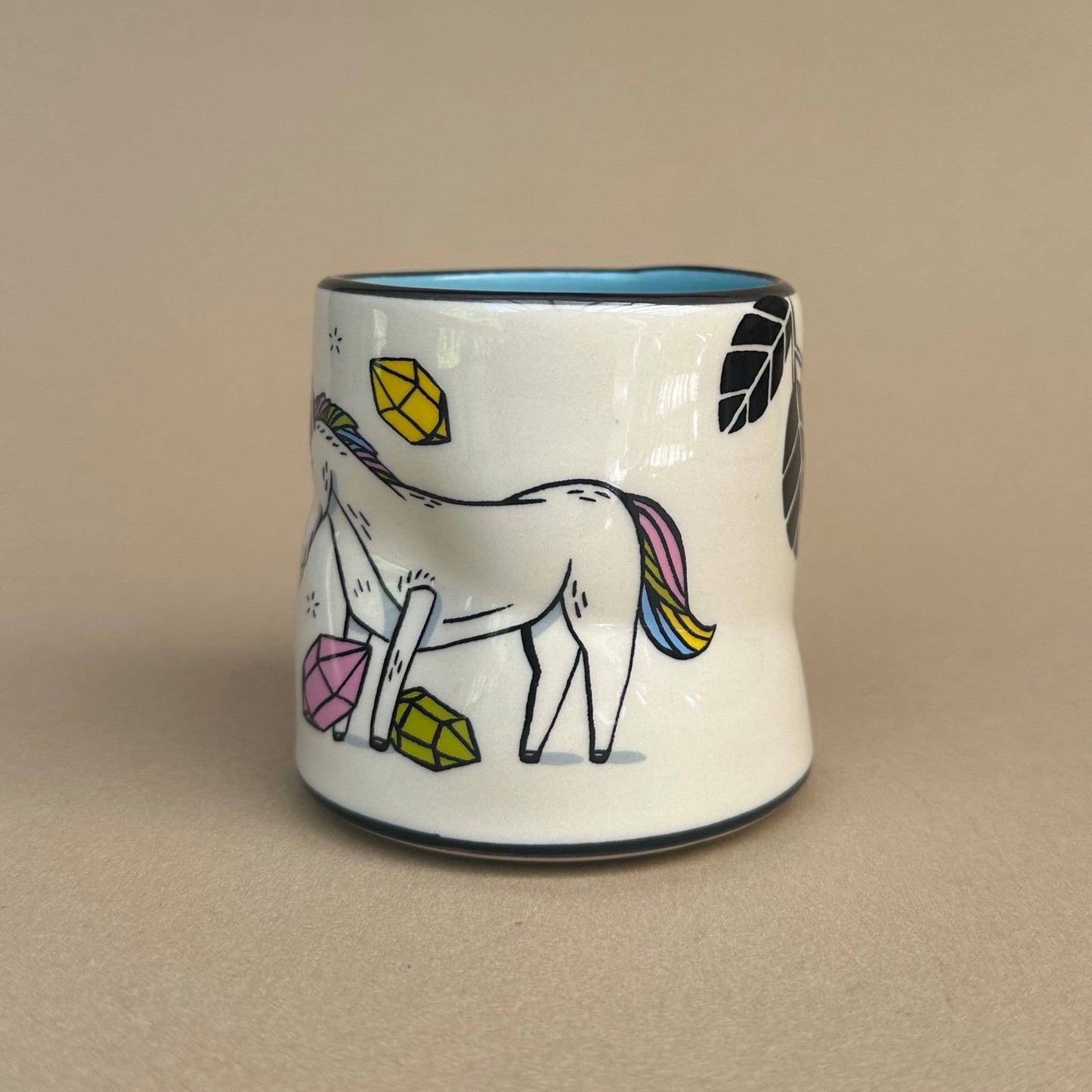 Lucky Unicorn Cup - Medium Cermaic Mug