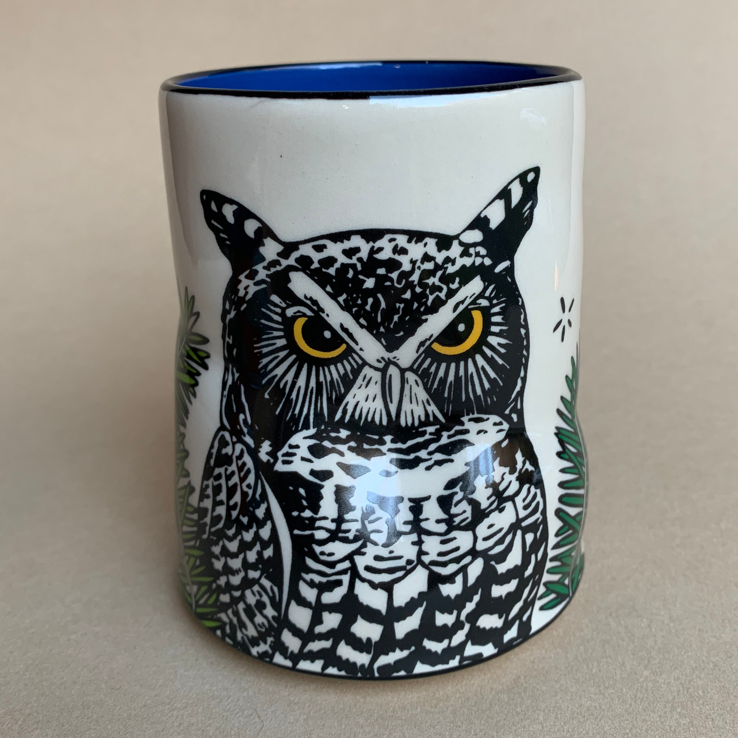 Lucky Great Horned Owl Cup