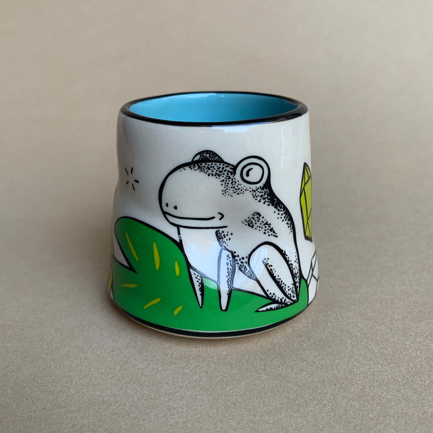 Lucky Frog Cup - Small Ceramic Mug