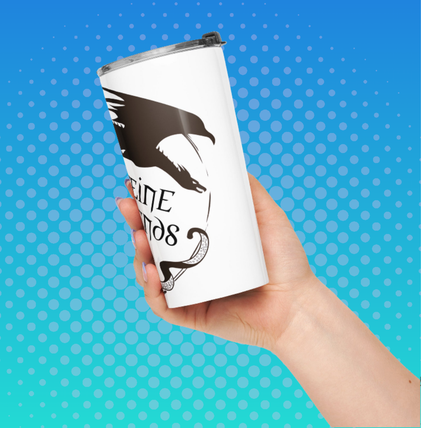 Caffeine & Legends Stainless Steel Tumbler