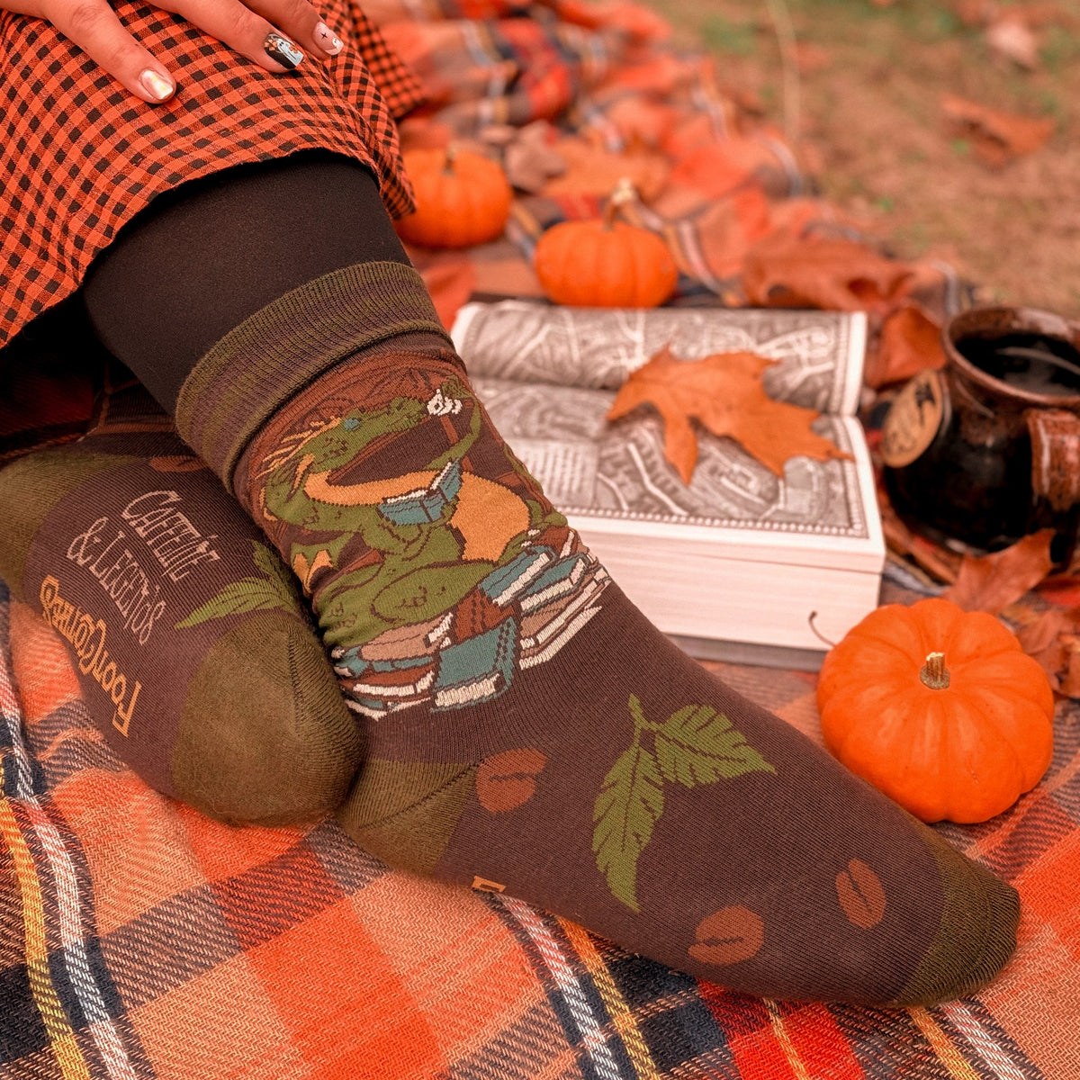 Book Dragon Socks