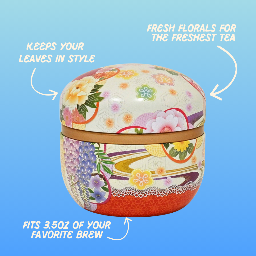 Floral Tea Container