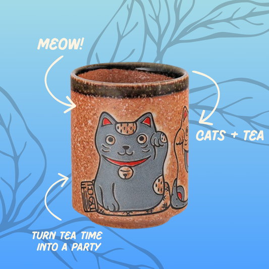 Japanese Maneki Neko Yunomi Tea Cup