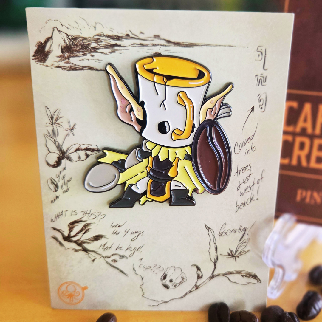 Caffeine & Creatures - Enamel Pin & Trading Card Subscription (Preorder)