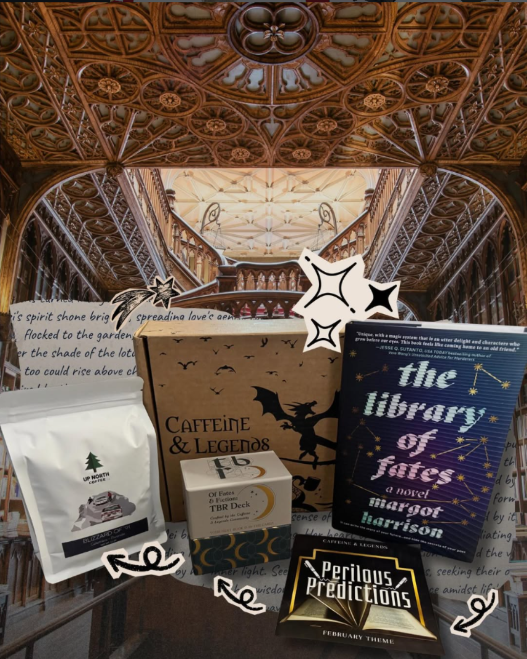Monthly book subscription box for coffee and tea lovers Caffeine