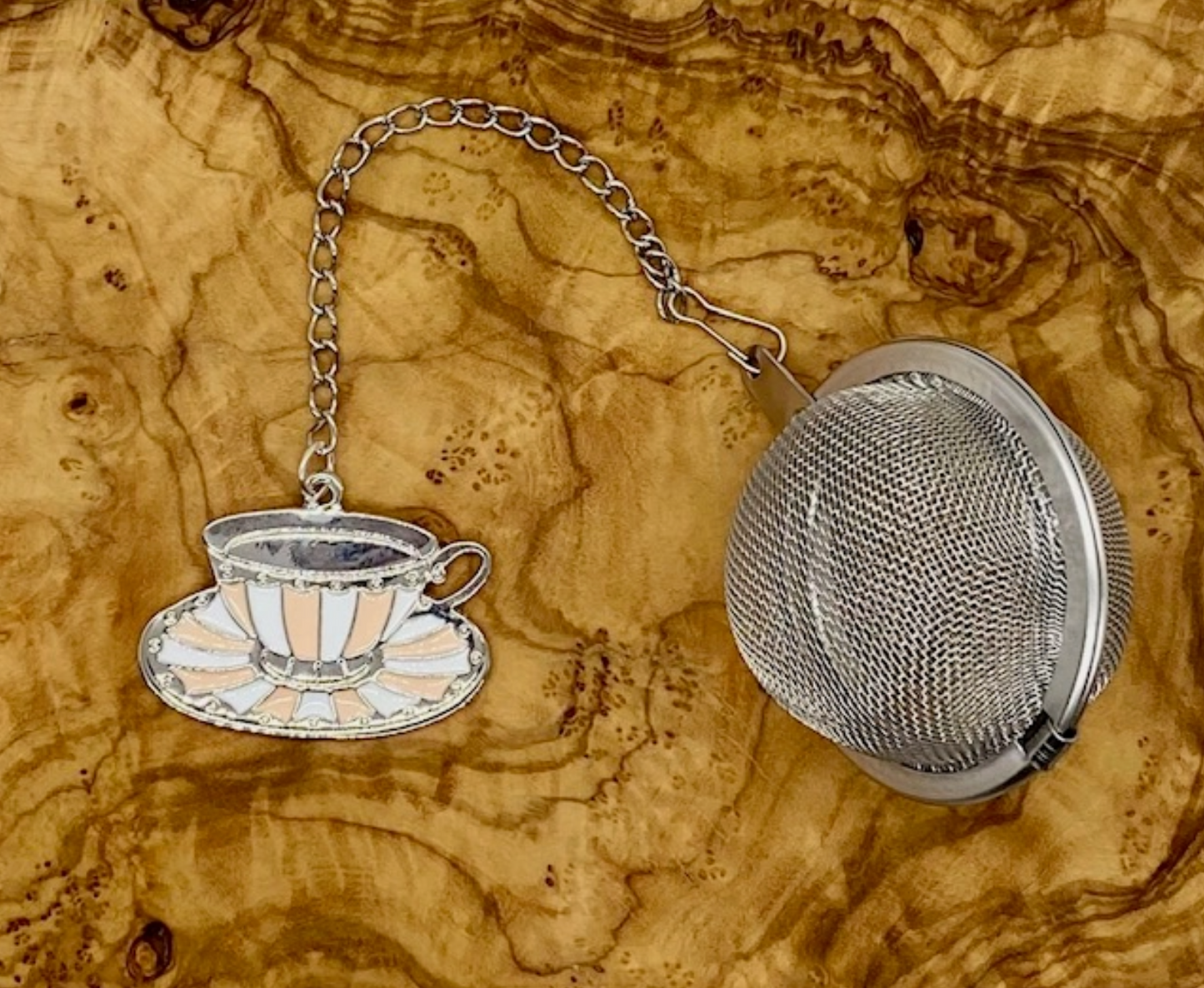 Loose Leaf Tea Infuser Ball, Tea Cup Charm
