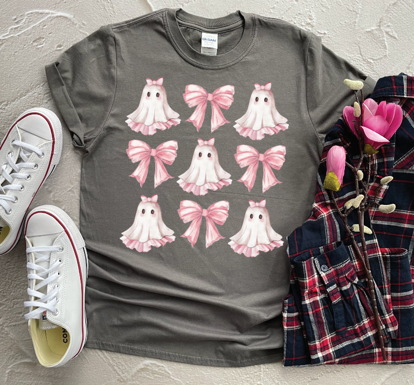 Pink Bows and ghost with bows on top