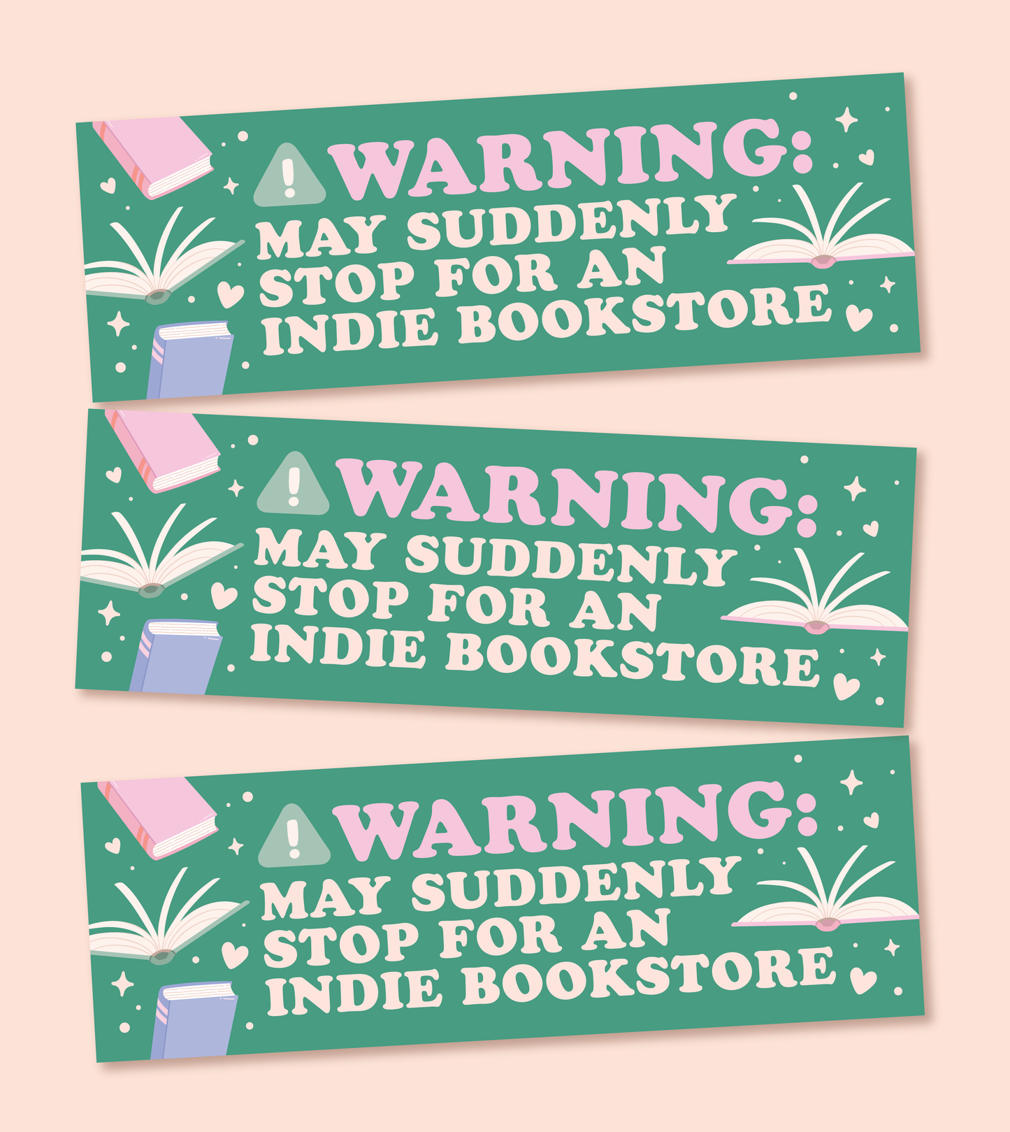 Stop for Bookstores Sticker
