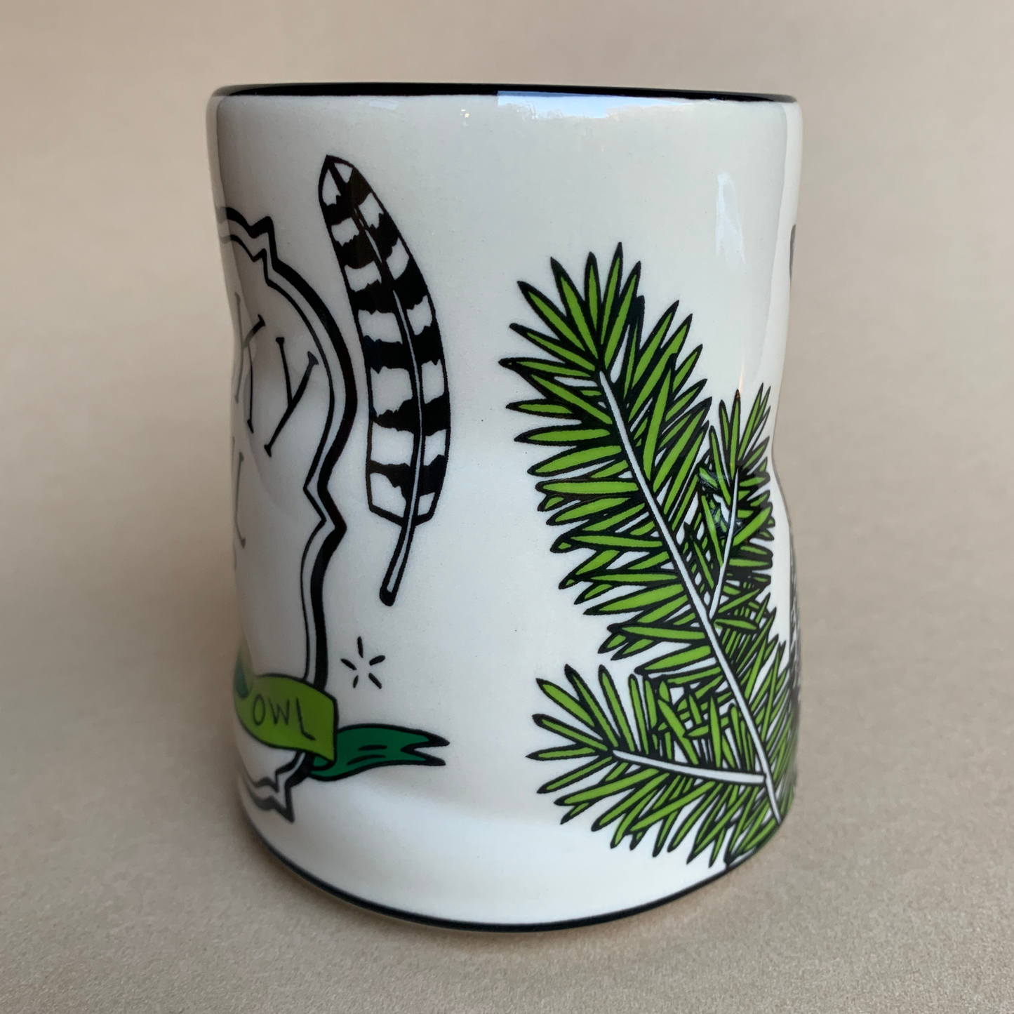 Lucky Great Horned Owl Cup