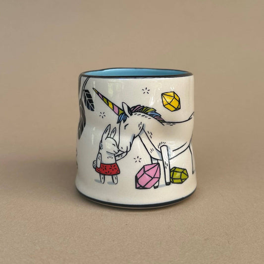 Lucky Unicorn Cup - Medium Cermaic Mug