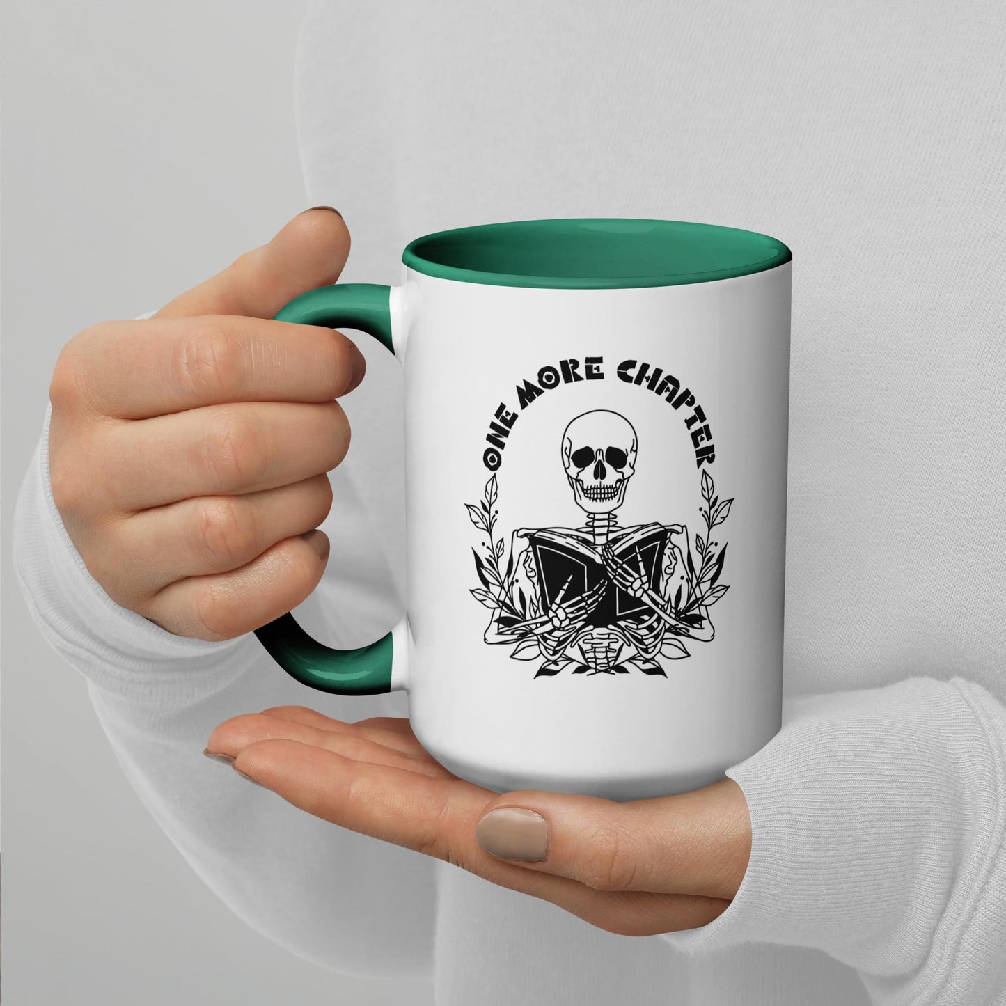 One More Chapter Skeleton Mug