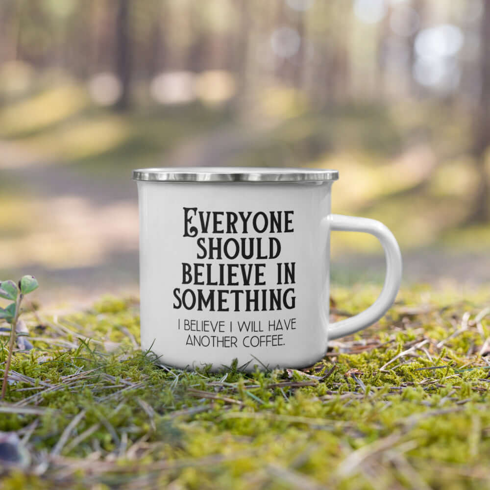 Believe in Coffee - Enamel Mug