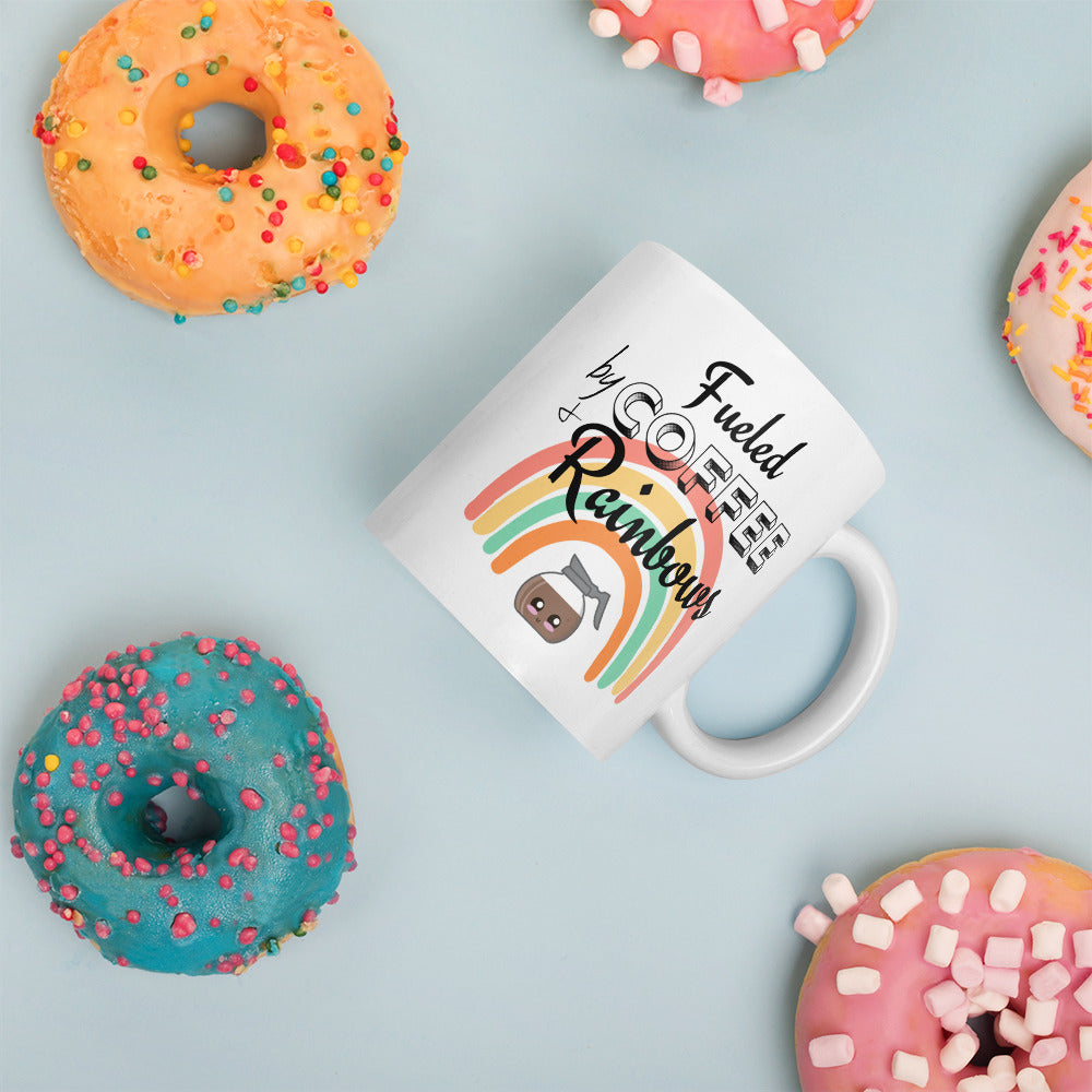 Fueled by Coffee & Rainbows 12oz Mug