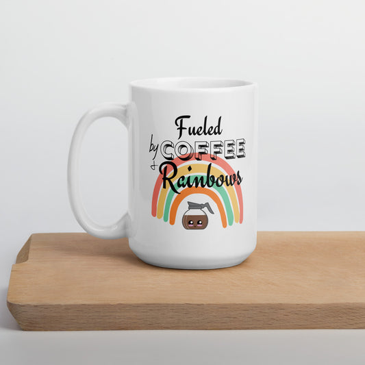 Fueled by Coffee & Rainbows Mug